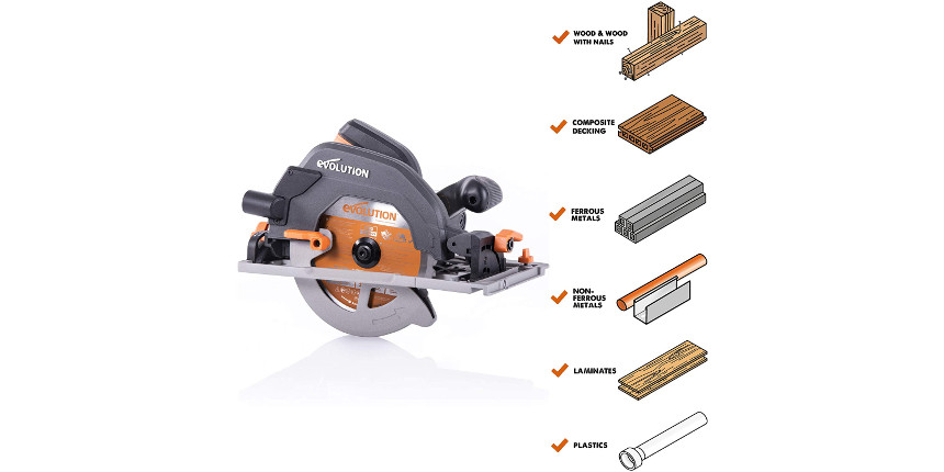 Pilarka wielozadaniowa EVOLUTION R185CCSX+ z tarczą o średnicy 185mm/20z