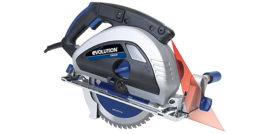 Pilarka Evolution Power Tools EVOSAW230 z tarczą TCT do cięcia stali