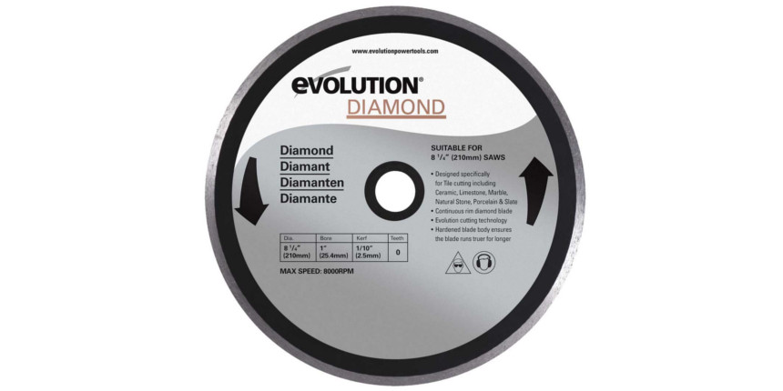 Tarcza diamentowa Evolution 210mm z nasypem ciągłym