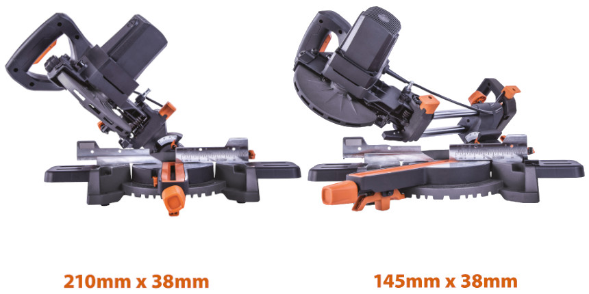 Wielozadaniowa piła ukośna z prowadnicami EVOLUTION R185SMS PLUS z tarczą 185mm