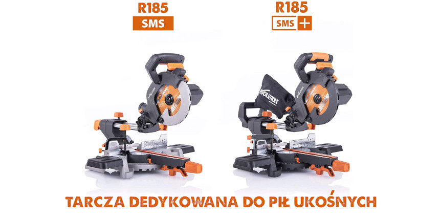 Piła widiowa TCT wielozadaniowa Evolution RAGE 185mm / 20z do pił ukośnych Evolution