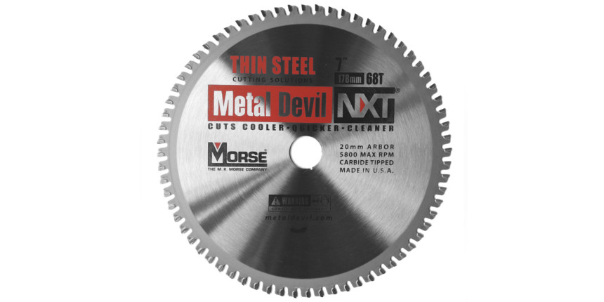 Piła widiowa TCT do cięcia cienkiej stali Metal Devil NXT 178mm / 68z (180mm)