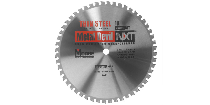 Piła widiowa TCT do cięcia cienkiej stali Metal Devil NXT 254mm (255mm) / 52z