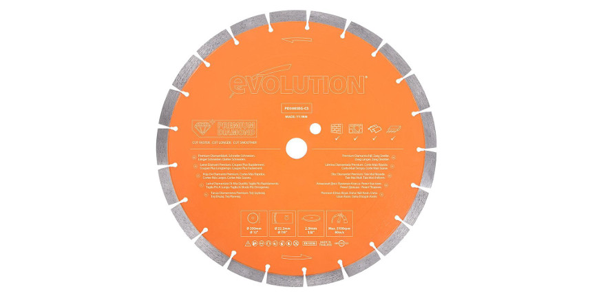 Tarcza diamentowa segmentowa Evolution PD300SEG-CS 300mm PREMIUM