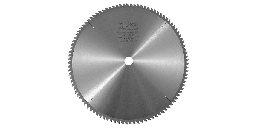 Piła tarczowa do cięcia aluminium GLOBAL SAW 355 x 2,8/2,2 x 25,4mm / 100z CERMET