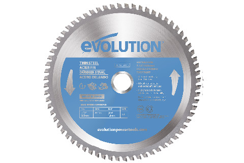 Piła widiowa Evolution TCT do cięcia cienkiej stali 185mm / 68z do pilarek