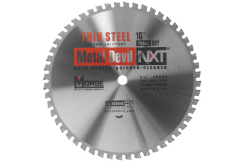 Piła widiowa TCT do cięcia cienkiej stali Metal Devil NXT 254mm (255mm) / 52z