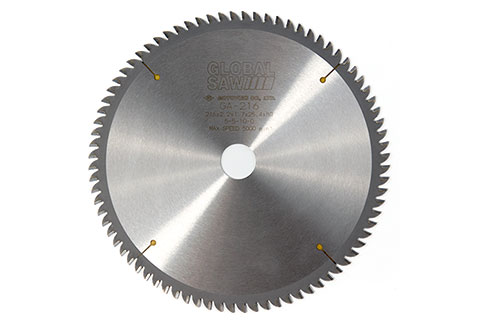 Piła tarczowa do cięcia aluminium GLOBAL SAW 216 x 2,2/1,7 x 25,4mm / 80z CERMET